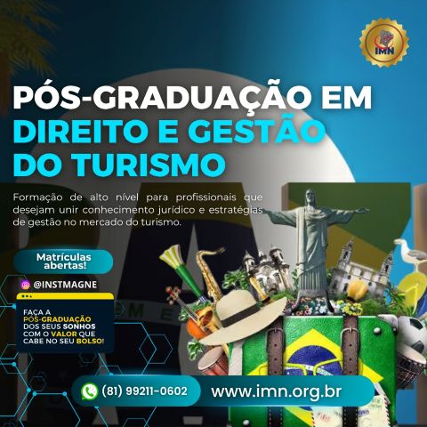 Pós-graduação em Direito e Gestão do Turismo
